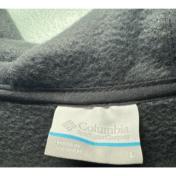 Columbia Womens Benton Springs II Long Hoodie Size Large Black Fleece Parka - Picture 5 of 6